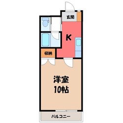 南大通りパークハイツの物件間取画像